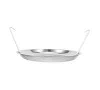 Happyyami Bac à Cendres pour Barbecue Récupérateur de Cendres de Charbon de Bois, Diamètre 27 Cm (10,6 Pouces) - Plateau Métallique avec Poignée pour Barbecue Et Cuisson en Extérieur