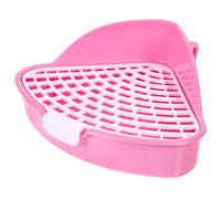 Happyyami Bac à Litière pour Lapin et Chinchilla Toilettes pour Petits Animaux Pot Entraîneur Anti-Fuite Design Pratique et Fournitures pour Hamster et Cochon d'Inde