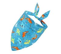 Happyyami Bandana Triangulaire pour Chien en Polyester Écharpe de Fête pour Animaux de Compagnie Accessoire d'Été Coloré Taille Ajustable pour Chiens et Chiots