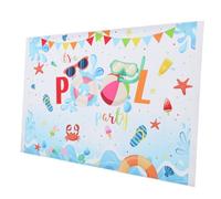 Happyyami Bannière de Fond de Fête pour Piscine Décorations Photo de Pool Party avec Design Unique et Transport Facile pour Événements Extérieur