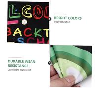 Happyyami Bannière Welcome Back Décoratif pour Salle de Classe Fond de Scène Rentrée Scolaire Décoration Suspendue Intérieure et Extérieure