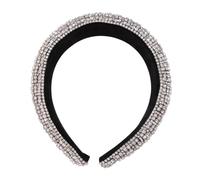 Happyyami Baroque Cristal Argenté Bandeau Élégant avec Accessoire de Fête et Non Déformable pour Mariage et Événements Festifs Apportez une Touche Glamour à Look