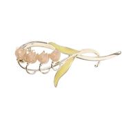 Happyyami Barrette à Cheveux Décorative Fleurie Grosse Taille pour Cheveux Épais Accessoire de Coiffure pour Mariage et Maintien Fiable