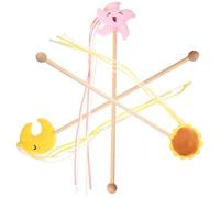 Happyyami Bâtonnets à Exciter Interactif Résistant aux Morsures Ensemble de 3 en Bois et Peluche pour Jouer et Mastiquer Couleur Aléatoire Plusieurs Styles Plusieurs Styles