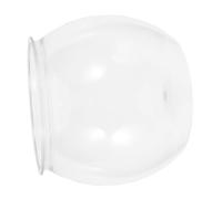 Happyyami Bocal à Poissons Transparent Rond pour Petit Poisson et Tortues Aquarium Desktop Incassable et Économiseur Espace pour Décoration de Bureau