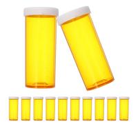 Happyyami Boîte à Pilules Portable en Pp Jaune, Résistant à L'usure et Incassable, Lot de 25 pour Pharmacie et Situation D'urgence