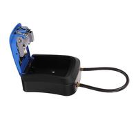 Happyyami Boîte Boite à Code Boite Rangement Boã®Tes de Conservation Box de Rangement Case de Rangement Serrure Coffre-Fort Portable étain Porte-clés pour l'extérieur Alliage de Zinc Blue