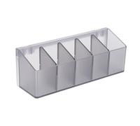 Happyyami Boîte De Rangement À 5 Compartiments pour Maquillage Porte-Brosse À Ongles Organiseur De Vernis À Ongles Distributeur De Cotons-Tiges Organiseur De Maquillage Présentoir De