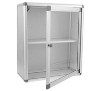 Happyyami Boîte de Rangement Murale pour médicaments avec fenêtre Transparente - Armoire à Pharmacie Murale, conteneur d'aide publique pour Salle de Bain, banques et Bureaux