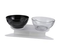Happyyami Bol De Nourriture Élevé pour Protection du Cou Bol Incliné Plastique pour Alimentation Confortable Antivomissement Accessoire Pratique pour Animaux