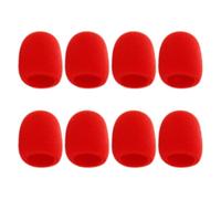 Happyyami Bonnette Anti-vent en Mousse Rouge Pare-brise Doux et Confortable 8pcs pour Microphone à Main Accessoires pour Ktv et Performances sur Scène