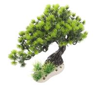Happyyami Bonsaï Artificiel en Pin pour Aquarium Décoration Réaliste en Plastique