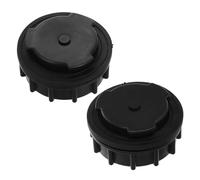 Happyyami Bouchon D'évier pour Broyeur à Déchets 2 Pièces, Bouchons en Plastique Noirs Résistants aux Intempéries, Étanchéité Stable pour Poubelle Extérieure 660l