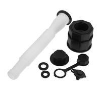 Happyyami Bouchon Fileté Antidérapant pour Bec Verseur de Canette Blanc, Kit de Remplacement en PE, Raccord Sécurisé pour Tuyau de Gaz, Adapté la Cuisine Extérieure et Barbecue