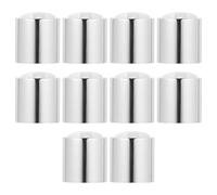 Happyyami Bouchons à Pression Étanches 10 Pièces Résistants aux Chocs en Plastique Argenté pour Bouteilles de Gel et Shampooing