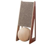 Happyyami Boule à Griffer pour Chat en Sisal Résistante à l'usure, Accessoire pour Chaton, Planche à Gratter Intéressante et Solide, Protège Meubles Toute la Maison