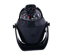 Happyyami Boussole Numérique Électronique Bateau Noire Éclairage 12v, Compas Marin Lumineux à Boule de Guidage Nautique, Protection UV, Usage Navigation Marine et Véhicule