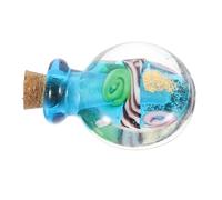 Happyyami Bouteille d'huile essentielle en verre pendentif diffuseur de parfum pendentif diffuseur d'huiles essentielles collier de bouteille d'huile essentielle un verre