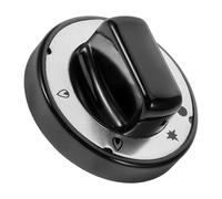Happyyami Bouton de Commande en Bakélite Noir, Résistant à Haute Température, pour Bruleur Gaziniere, Remplacement Facile des Boutons de Cuisinière à Gaz Design Moderne