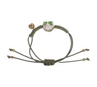Happyyami Bracelet chat heureux Feng Shui Maneki Neko - Réglable - Bonne chance - Tressé - Perles tressées - Cloche de poignet - Nouvel An - Anniversaire - Fête des mères
