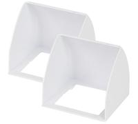 Happyyami Cache-pluie pour Sonnette et Prise 2pcs en Abs Blanc, Protège la Pluie, Prolonge la Durée de Vie, Adapté aux Machines à Badge et Cartes de Mot de Passe