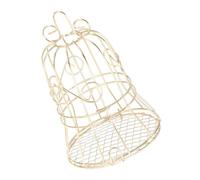 Happyyami Cage à Oiseaux Dorée Vintage avec Jouets pour Perroquets Mangeoire Suspendue pour Perruches Et Lovebirds Décoration Intérieure Et Extérieure