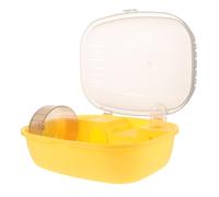 Happyyami Cage De Transport pour Hamster avec Fenêtre Et Accessoires Cage Intérieure pour Petits Animaux Compacte Et pour
