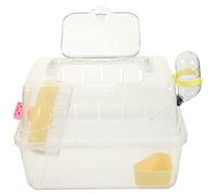 Happyyami Cage Transparente Portable pour Hamster Et Petits Animaux Maison De Nurserie pour Chinchilla Idéale pour Déplacements Sorties
