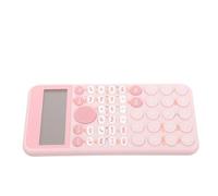 Happyyami Calculatrice Scientifique Étudiants 12 Chiffres Écran Large Design PS Rose pour Comptabilité et Travail de Bureau