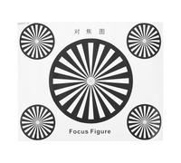 Happyyami Carte de Mise au Point pour Objectif : Carte de Test Haute résolution - Tableau d'étalonnage pour caméras PTZ - Outil de Mise au Point Universel pour objectifs de vidéosurveillance