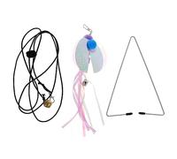 Happyyami Cat Teaser Suspendu pour Chat Jouet De Rappel Intérieur avec Tête De Remplaçable pour Chaton Accessoire Ludique Et à Installer sur Cadre De Porte