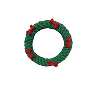 Happyyami Cercle De Noël Corde pour Chiens Jouet à Mâcher Amusant Stimule Intelligence Et Activité des Chiots Renforce Le Lien avec Votre Animal Jouet Et Résistant Aux Morsures