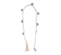 Happyyami Clochette pour Chien pour L'entraînement Grelot en Fer et Fil de Coton, Corde Créative et Mode pour Porte ou Poignée de Porte, Empêche Les Chiens de S'infiltrer
