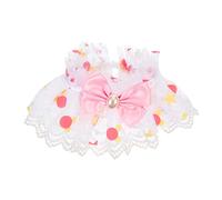 Happyyami Collier Mignon pour Petits Chiens Et Chats Design Tendance en Dentelle Collier pour Chaton Cloche pour Noël