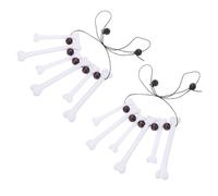 Happyyami Collier Os Halloween 2 Pièces Accessoire Costume Préhistorique Léger Et Confortable Pour Fête Déguisée
