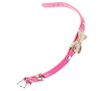 Happyyami Collier pour Chiot Bijoux Animal De Compagnie Chien Trousse Pendentifs Drapeau Mâcheurs Colliers Collier De Chiot Races Mise Chiots Museau Cloches Teckel Rosy Unité Centrale