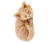 Happyyami Commémorative pour Animaux de Compagnie Statue de Chat pour Jardin de Tombeau Extérieur Souvenir Durable pour Animaux Décédés
