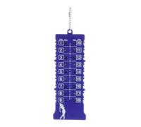 Happyyami Compteur de Golf Portable en Plastique Bleu, Forme Bande, pour Suivi Rapide des Scores Lors des Parties de Golf et Compétitions