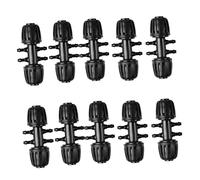 Happyyami Connecteur en Plastique PE 16 Mm pour Irrigation de Jardin et Agriculture, Lot 10 Pièces Noir, Raccord Cannelé 16 vers 4/7 Mm, Accessoire D’arrosage Robuste