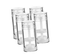 Happyyami Contenants Vides Pour Déodorant Lot De 5 Pièces 50 Ml En Plastique Pp Format Portable Pour Voyage Maison Bouchon Rotatif Pratique