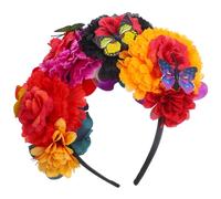 Happyyami Couronne De Fleurs Pour Femmes Coiffe Du Jour Des Morts Chapeau Mexicain Pour Dames Accessoires De Rave Petites Couronnes Pour Compositions