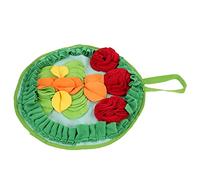 Happyyami Coussin Lapin Tapis d'alimentation pour Lapin Jouets pour Chiens Cage Clapier De Lapin Couverture pour Chien Tapis De Butinage De Lapin Race Velours Green
