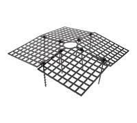 Happyyami Couvercle de Pot de Fleurs 3 Pièces en Plastique Noir, Découpable | Protection de Terreau pour Pot, Filet Ajouré Imperméable et Résistant, pour Jardin et Bureau