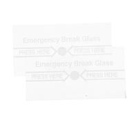 Happyyami Couvercle De Protection Interrupteur Alarme Incendie Manuel En Verre Transparent Résistant à Haute Température Pour Système D’alarme D’urgence, Remplacement Vitre Sécurité - Lot De 2 Pièces
