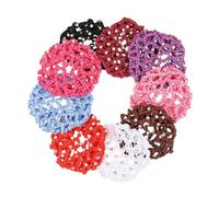 Happyyami Couvre-Chignon Pratique Lot de 9 et Fille Accessoires Élégants pour Danse Gymnastique Mariage Couleur Vive Décorations de Cheveux