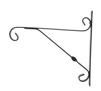 Happyyami Crochet De Suspension Mural Fer Noir pour Jardinière Support Robuste pour Pots Fleurs Balcon Et Extérieur pour Paniers Suspendus Et Lanternes