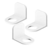 Happyyami Crochets Porte-shampoing Muraux Abs Blanc, Lot de 3, sans Perçage, Support Polyvalent pour Bouteilles de Gel et Savonnette, Cuisine et Salle de Bain