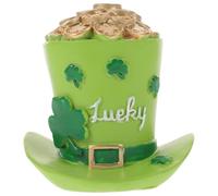 Happyyami Décoration de Table Saint-Patrick Chapeau Haut de Forme en | Style Ferme Rustique Irlandais, Symbole Amulette, pour Buffet, Centre de Table et Fête Saisonnière
