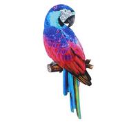 Happyyami Décoration Murale Métal Perroquet Suspendu Fer Sculpture Murale Oiseau Fer Forgé Pour Salon Jardin Terrasse Chambre Ornement Et Résistant