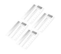 Happyyami détection des défauts de largeur de ligne 4pcs Règle de Mesure Transparente pour Inspection Industrielle, Film Adhésif Ultra Fin, Jauge de Points et de Lignes